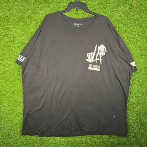 GSTR Mens 5XL Los Angeles Skeleton LA Graphic T-Shirt Black Streetwear